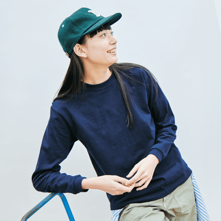 프린트스타 소매 시보리 롱슬리브 (14수) - 1